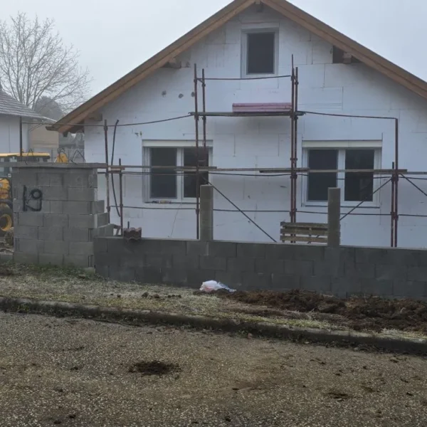 Homlokzati hőszigetelés (Dryvit) kivitelezése – 11. fotó