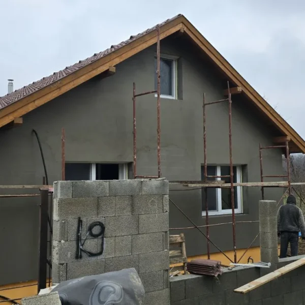 Homlokzati hőszigetelés (Dryvit) kivitelezése – 17. fotó