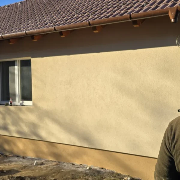 Homlokzati hőszigetelés (Dryvit) kivitelezése – 32. fotó